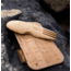 Bambu Bamboo Spork &amp; Cork Pouch, Natural, Natural, 4in x 2 1/4in, 131000