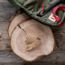 Bambu Bamboo Spork &amp; Cork Pouch, Natural, Natural, 4in x 2 1/4in, 131000
