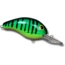 Bandit 300 Series Crankbait, 2in, 1/4oz, Fire Tiger, BDT320