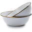 Barebones Enamel Bowl Set - Set of 2, Eggshell, CKW-390