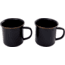 Barebones Enamel Cup Set, 16oz, Charcoal, CKW-343