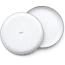 Barebones Enamel Deep Plate Set - Set of 2, Eggshell, CKW-391