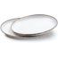 Barebones Enamel Deep Plate Set - Set of 2, Eggshell, CKW-391