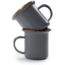 Barebones Enamel Espresso Cup - Set of 2, Slate Gray, 4oz, CKW-375