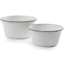 Barebones Enamel Mixing Bowl Set, Eggshell, CKW-397