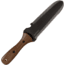 Barebones Hori Hori Classic Tool w/ Sheath, 12in Overall, 6.75in, 4CR13, Black Stonewash/Satin Partially Serrated Blade, Walnut Handle, GDN-079