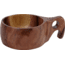 Barebones Kuksa Wooden Drinking Cup, 16oz, 6.5in x 4.5in x 2.5in, Natural Acacia Wood, CKW-1022