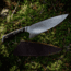 Barebones No. 8 Chef's Knife, 12.5in Overall, 8in, 50CrMoV15, Satin Blade, Black Resin Infused Pakkawood Handle, CKW-490