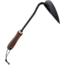 Barebones Triangle Hoe, Heat-Treated 2Cr13 Stainless Steel Blade, Walnut Handle, GDN-091