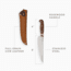 Barebones Wilderness Chef Knife, 12.25in Overall, 8in, AUS-8, Satin Blade, Rosewood Handle, CKW-107