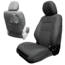 Bartact 2020-21 Toyota Tacoma Electric Driver/ Manual Passenger Mil-Spec Tactical Front Seat Covers, Pair, Graphite/Graphite, TTAC2020FPBO