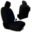 Bartact Front Seat Covers for a 2019 plus Jeep Gladiator, Black/Navy, JTTC2019FPBT