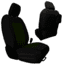 Bartact Front Seat Covers for a 2019 plus Jeep Gladiator, Black/Olive, JTTC2019FPBO