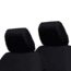 Bartact Jeep Bench Headrest Covers 2007-2010 Wrangler JKU 4 Door, Tactical Series w/MOLLE, Black, JKHR0710R4MB