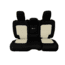Bartact Jeep JLU Fold Down Armrest Seat Covers Rear Split Bench 2018 plus Wrangler 4 Door Tactical Series, Black/Khaki, JLSC2018RFBK