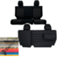 Bartact Jeep Seat Covers Rear Split Bench 13-18 Wrangler JKU, 4 Door, Tactical Series, Black/Multicam, JKSC2013R4BM