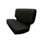 Bartact Jeep Wrangler TJ 1997-02 Baseline Performance Rear Bench Seat Covers, Black, TJBC9702RBB