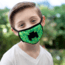 Bartact Kids Reversible 2 Ply Polyester Reusable Washable Face Mask Cover w/ Filter Slot, Small, Minecraft Creeper, FMMNCRFT