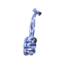 Bartact Paracord Zipper Pull w/ Key Ring, Set of 5, Blue Camo, XXPZ5X