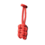 Bartact Paracord Zipper Pull w/ Key Ring, Set of 5, Red, XXPZ5R