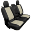 Bartact Rear 4 Door Seat Covers f/ 2019 plus Jeep Gladiator, w/Fold Arm Rest, Black/Khaki, JTSC2019RFBK