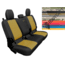 Bartact Rear 4 Door Seat Covers f/ 2019 plus Jeep Gladiator w/o Arm Rest, Black/ACU, JTSC2019R4BA