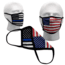 Bartact Reversible 2 Ply Polyester Reusable Washable Face Mask Cover w/ Filter Slot, Large, Thin Blue Line American Flag, FMUSATBL
