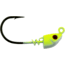Bass Assassin 2/0 Spring Lock Jigheads, 1/16 oz, Hook 2/0, 3 per Pack, Chartreuse Flash, 1/16 oz, SLJA71005