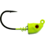 Bass Assassin 2/0 Spring Lock Jigheads, 1/4 oz, Hook 2/0, 3 per Pack, Chartreuse Flash, 1/4 oz, SLJA73005