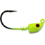 Bass Assassin 2/0 Spring Lock Jigheads, 1/8 oz, Hook 2/0, 3 per Pack, Chartreuse Flash, 1/8 oz, SLJA72005