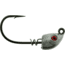 Bass Assassin 2/0 Spring Lock Jigheads, 1/8 oz, Hook 2/0, 3 per Pack, Lead/Red Eye, 1/8 oz, SLJA72001