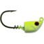 Bass Assassin 2/0 Spring Lock Jigheads, 3/8 oz, Hook 2/0, 3 per Pack, Chartreuse Flash, 3/8 oz, SLJA74005