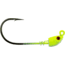 Bass Assassin 5/0 Spring Lock Jigheads, 1/16 oz, Hook 5/0, 3 per Pack, Chartreuse Flash, 1/16 oz, SLJA75005