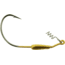 Bass Assassin 5/0 Swim Hooks, 1/8 oz, Hook 5/0, 3 per Pack, Gold, 1/8 oz, SWIM18125