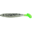 Bass Assassin Bang Lures Die Dapper Swimbait, 3.5in, 10 per Pack, Salt &amp; Pepper Silver Phantom/Chartreuse Tail, 3.5, DDA78238