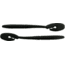 Bass Assassin BANG Lures Ding Dong, 6in, 15 per Pack, Black, 6, DDW57100