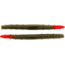 Bass Assassin BANG Lures Fat Job, 5.25in, 10 per Pack, Green Pumpkin/Red Glitter/Red Tail, 5.25, FJ68280