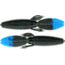 Bass Assassin BANG Lures Litl Skunk Ape, 3.5in, 10 per Pack, Black/Blue Glitter Tail, 3.5, SKA5405