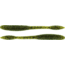 Bass Assassin BANG Lures Litl Tapper, 4.5in, 12 per Pack, Green Pumpkin Magic, 4.5, TO83402