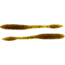 Bass Assassin BANG Lures Litl Tapper, 4.5in, 12 per Pack, Green Pumpkin/Red Glitter, 4.5, TO83501