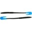 Bass Assassin BANG Lures Rail Worm, 7in, 10 per Pack, Black/Blue Tail, 7, RW58200