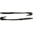 Bass Assassin BANG Lures Rail Worm, 7in, 10 per Pack, Black/Red Glitter, 7, RW58419