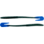 Bass Assassin BANG Lures Rail Worm, 7in, 10 per Pack, Junebug/Blue Glitter Tail, 7, RW58226
