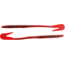 Bass Assassin BANG Lures Rail Worm, 7in, 10 per Pack, Redbug, 7, RW58451