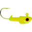 Bass Assassin Crappie Jighead, 1/16 oz, Number 2 Hook Chartreuse Flash, 6/Pack, CJA45005