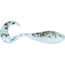 Bass Assassin Curly Shad Swimbaits, 10, 2in, Salt &amp; Pepper Silver Phantom, CSA35336