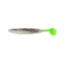 Bass Assassin Die Dapper Shad Tail Swimbait, 5", Salt &amp; Pepper Silver Phantom/Chartreuse Tail, 7/Pack, DDA40238