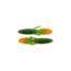 Bass Assassin Lit'l Skunk Ape Soft Bait, 10, 3 1/2in, Gourd Green-Orange, SKA5242
