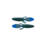 Bass Assassin Lit'l Skunk Ape Soft Bait, 10, 3 1/2in, Junebug-Blue, SKA5237