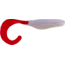 Bass Assassin Lures Curly Shad, 4in, 10 per Pack, Albino/Fire Tail, 4, CSA26240